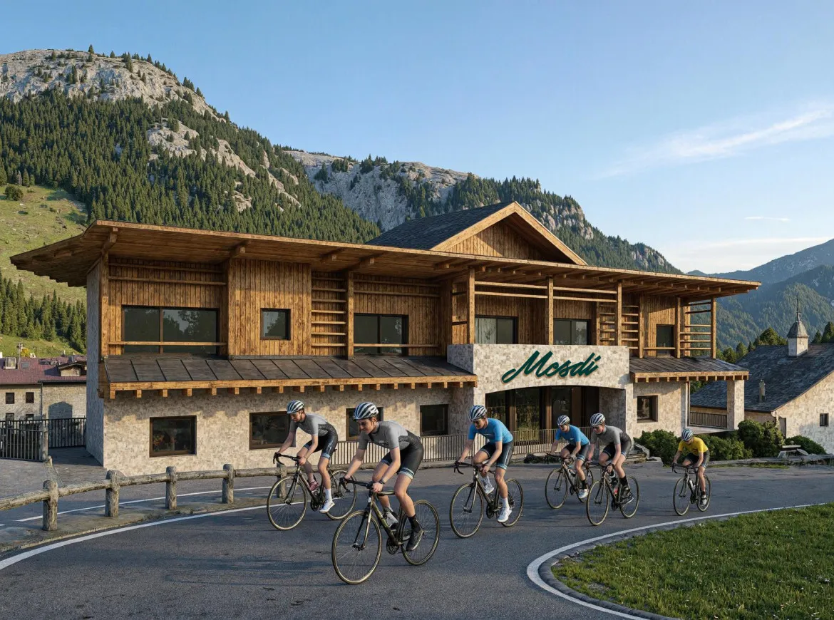 Hotel Mesdì in estate, punto di partenza ideale per numerose gite in bicicletta.
