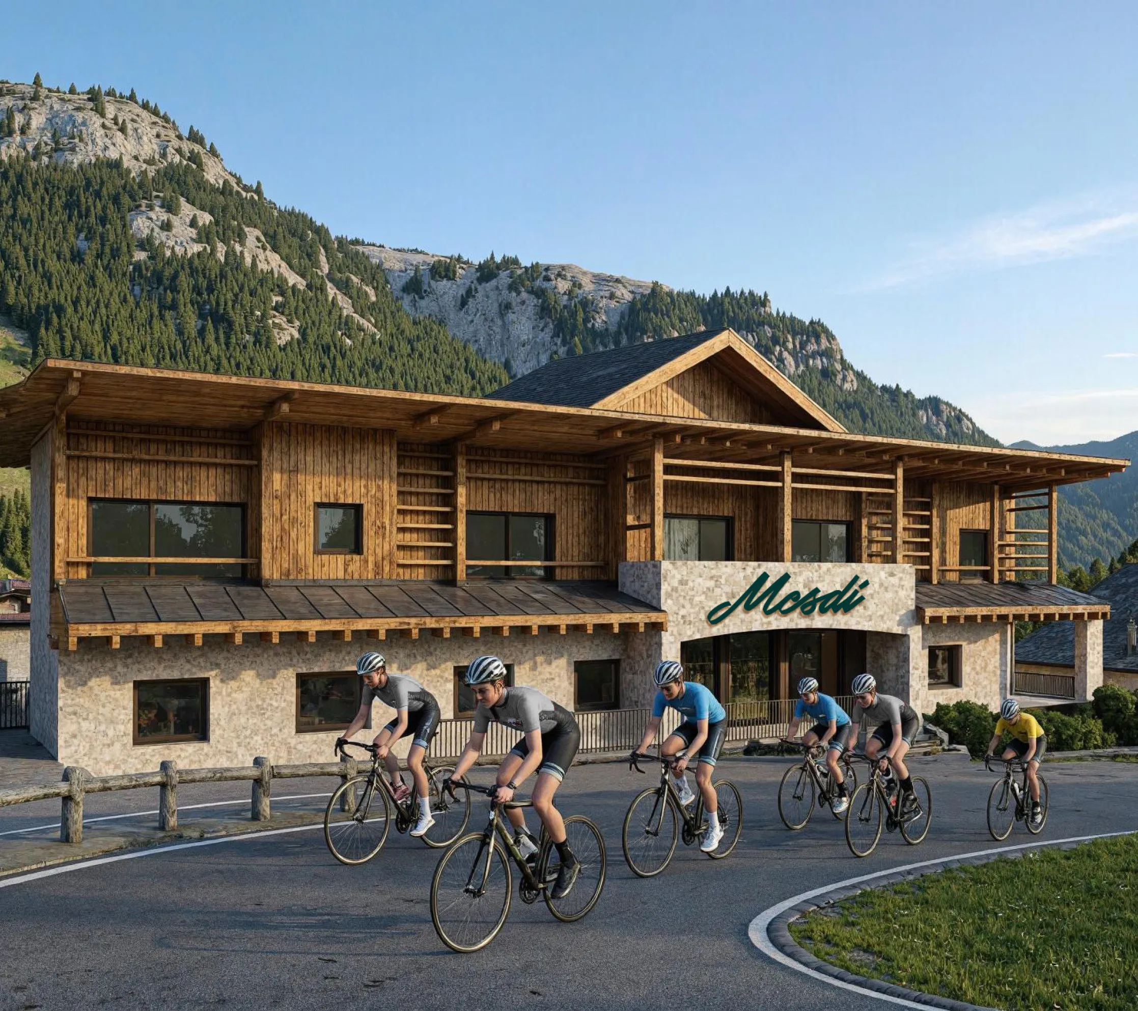 Hotel Mesdì in estate, punto di partenza ideale per numerose gite in bicicletta.
